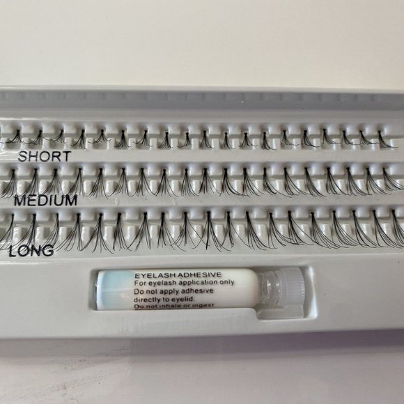 Make Up For Ever Set 3 False Eyelashes Black Strip#106 Clusters#155 Single#101 - Picture 8 of 8